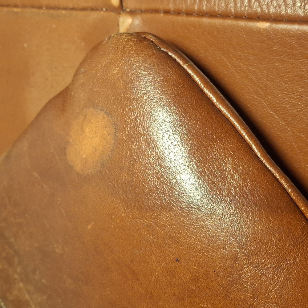 Patricia Nash Embossed Brown Leather Clutch/Wristlet - Picture 5 of 8